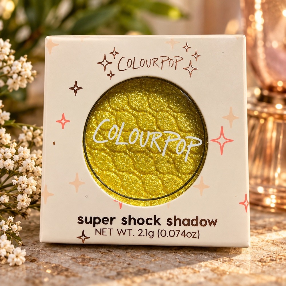 ColourPop Super Shock Shadow Tankini Ultra Glitter Yellow Gold Eyeshadow NIB